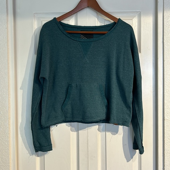 Vans Cropped Front Pocket Boatneck Sweatshirt - Picture 3 of 7